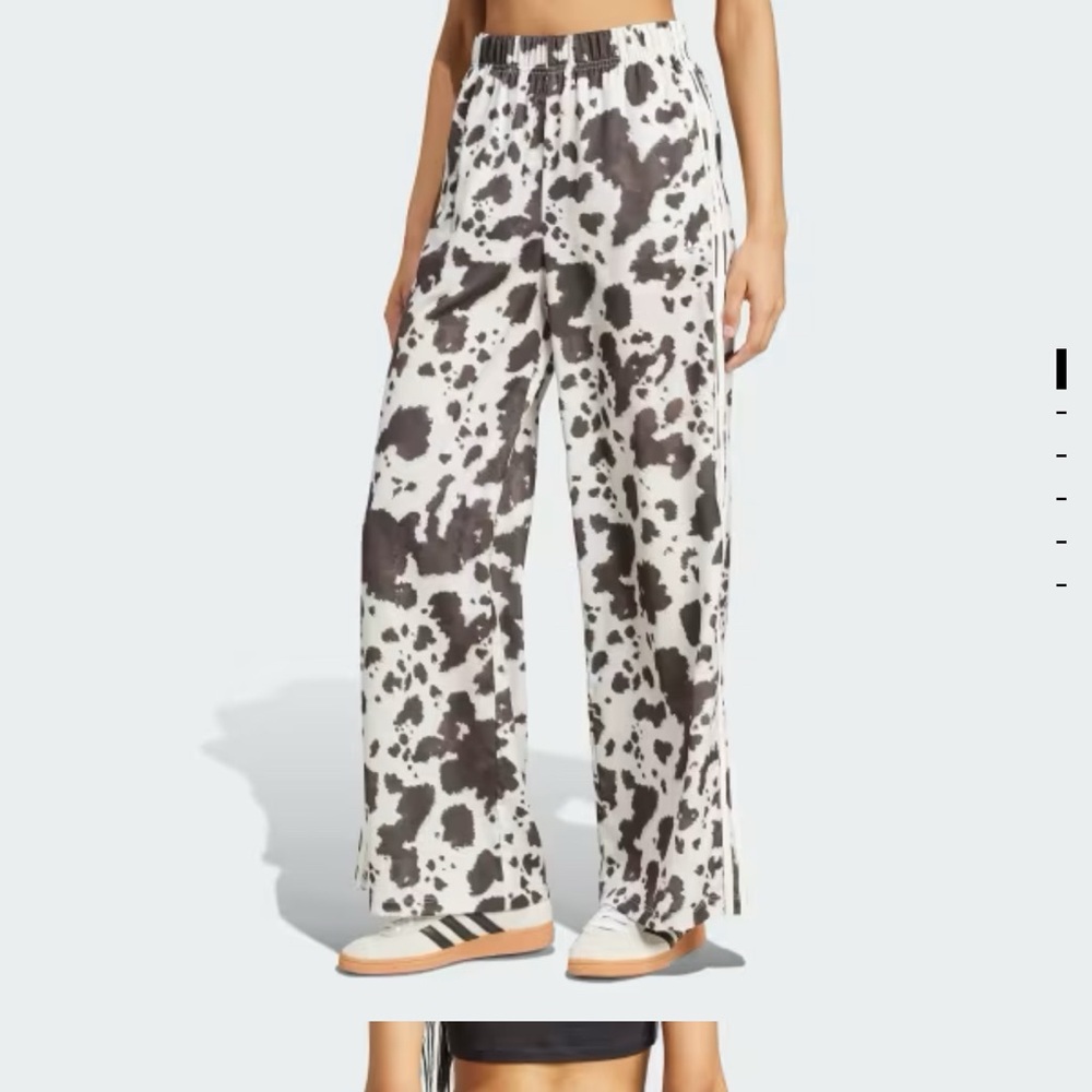 Animal print wide leg adidas NWT